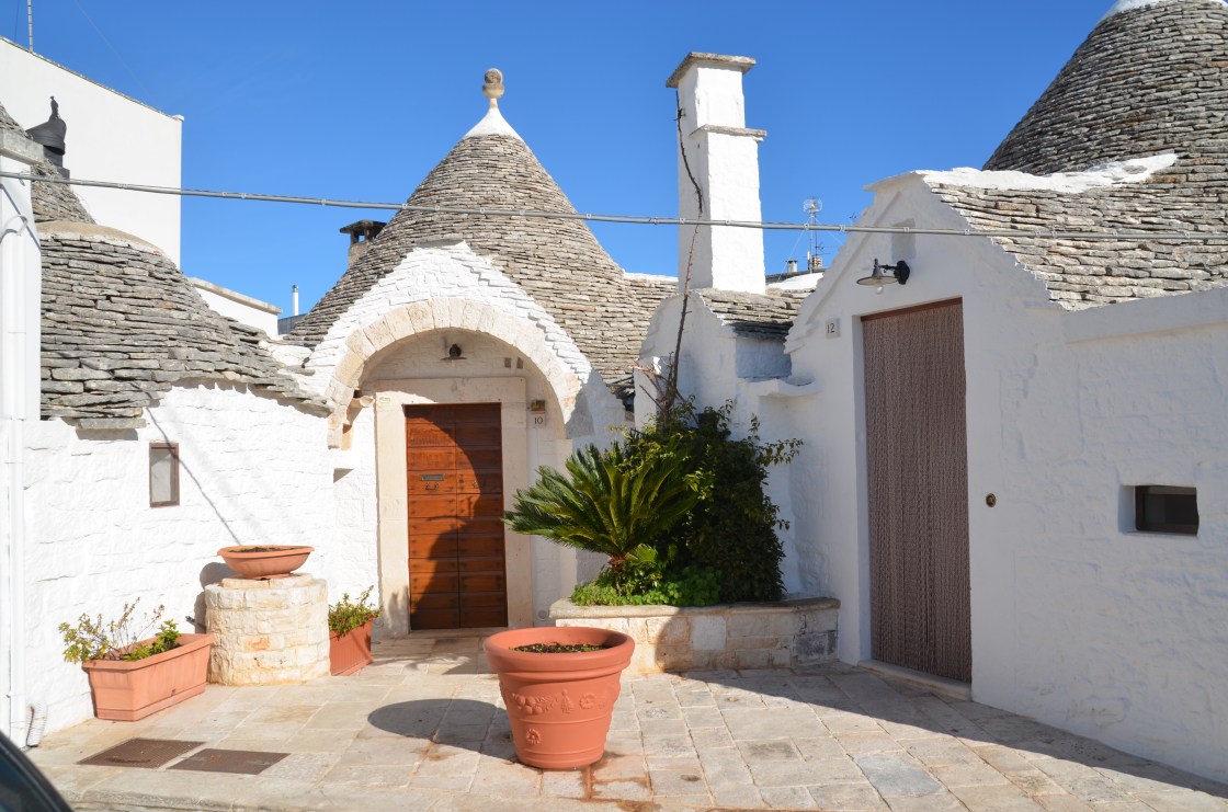 White trulli in the sun