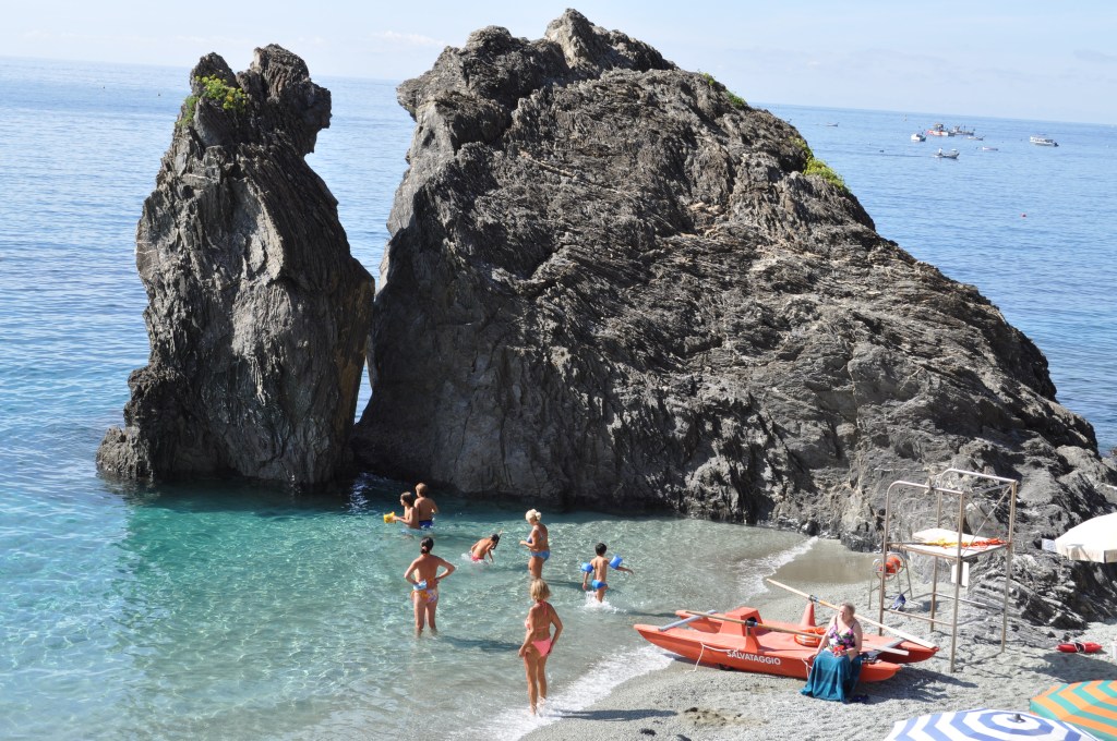 Huge rocks near beach