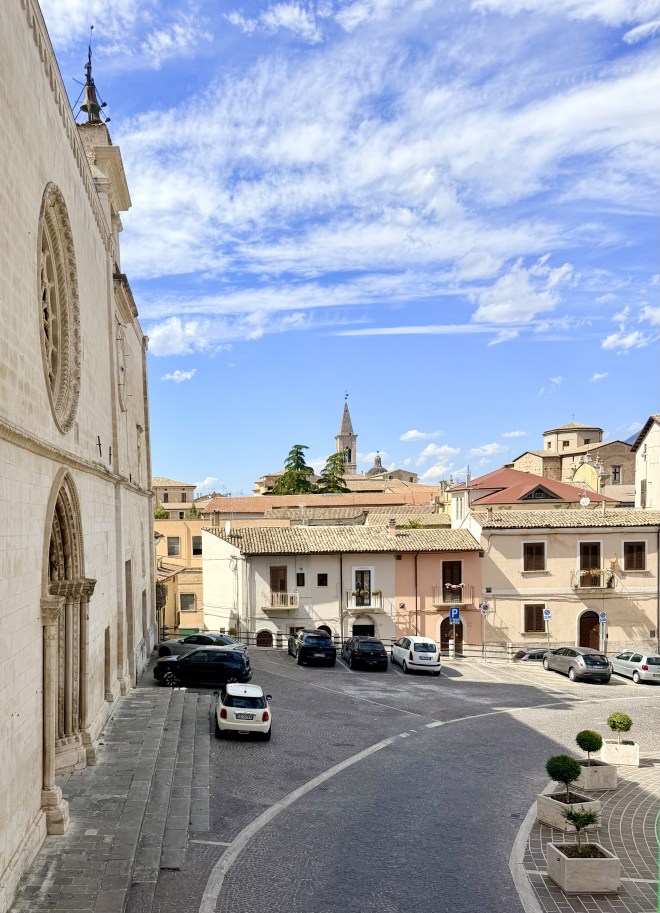 View of Italian piazza